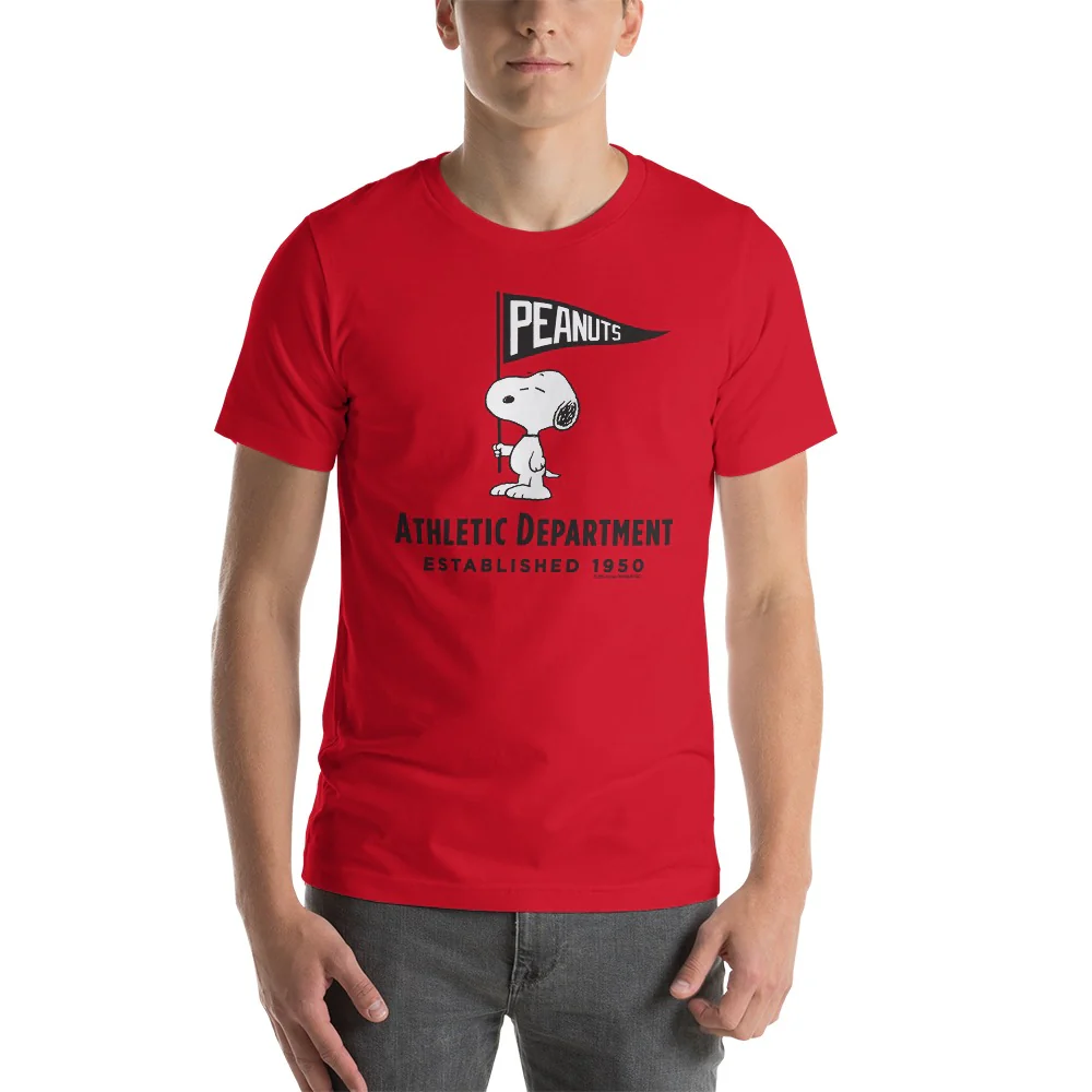 Peanuts Athletic Department Snoopy Adult T-Shirt - Image 5