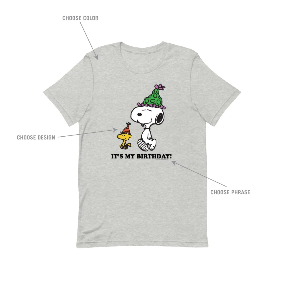 Choose Your Favorite Design Birthday Customized Adult T-Shirt - Image 3