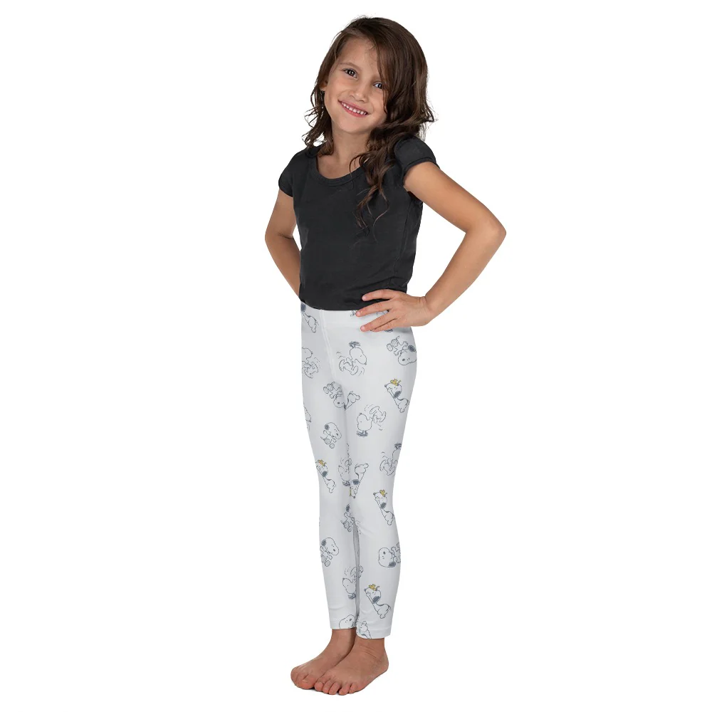 Snoopy and Woodstock Kids Leggings - Image 4