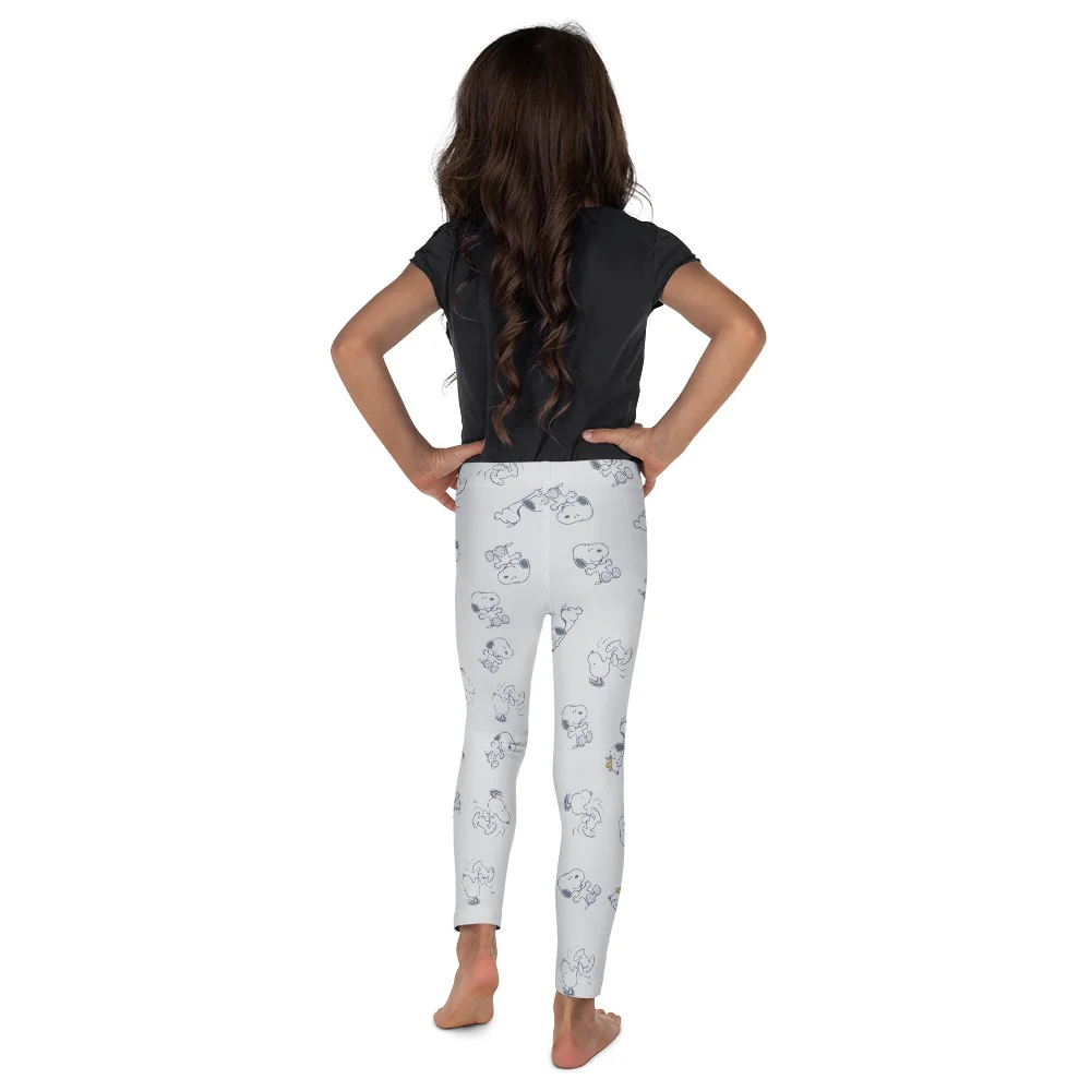 Snoopy and Woodstock Kids Leggings - Image 5