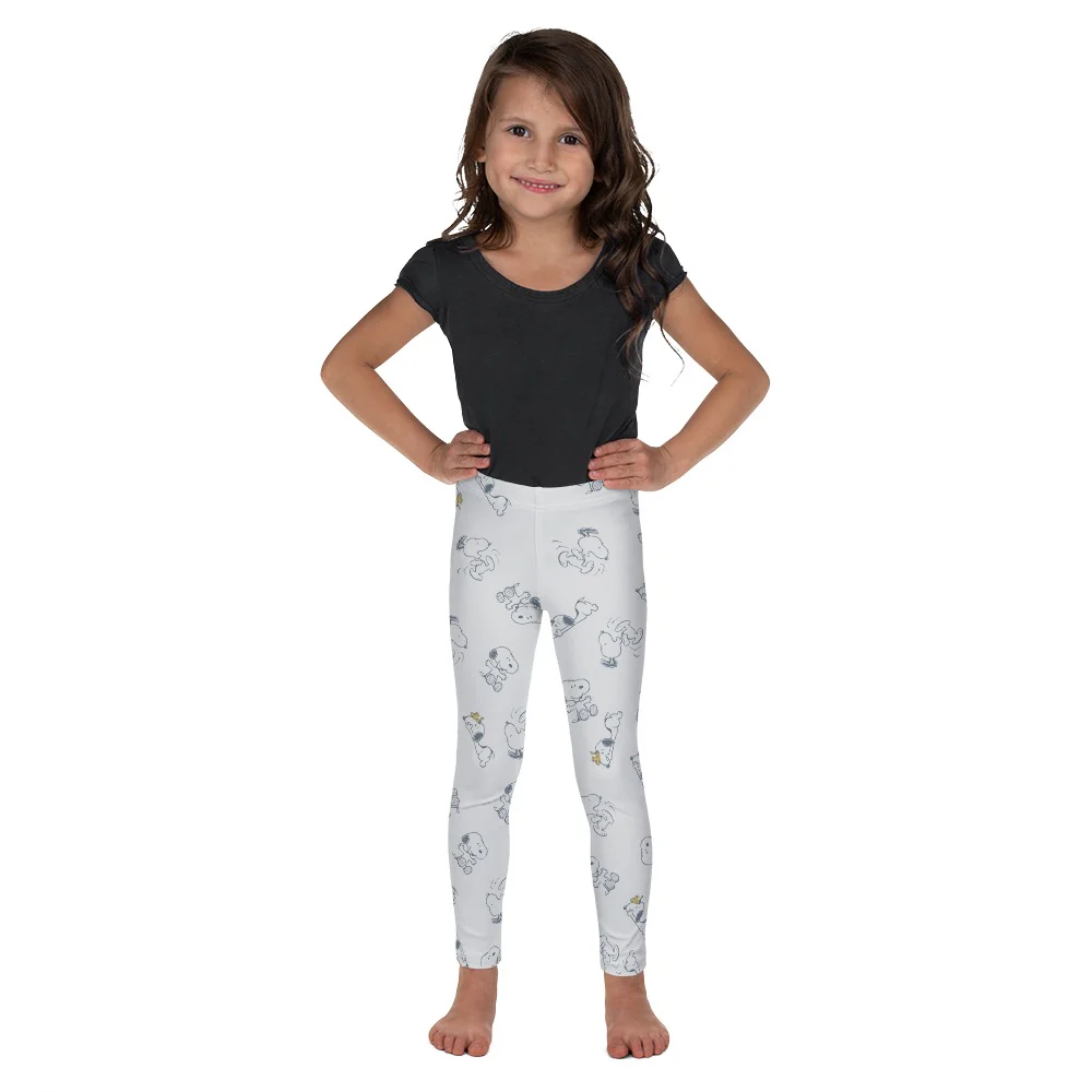 Snoopy and Woodstock Kids Leggings - Image 6
