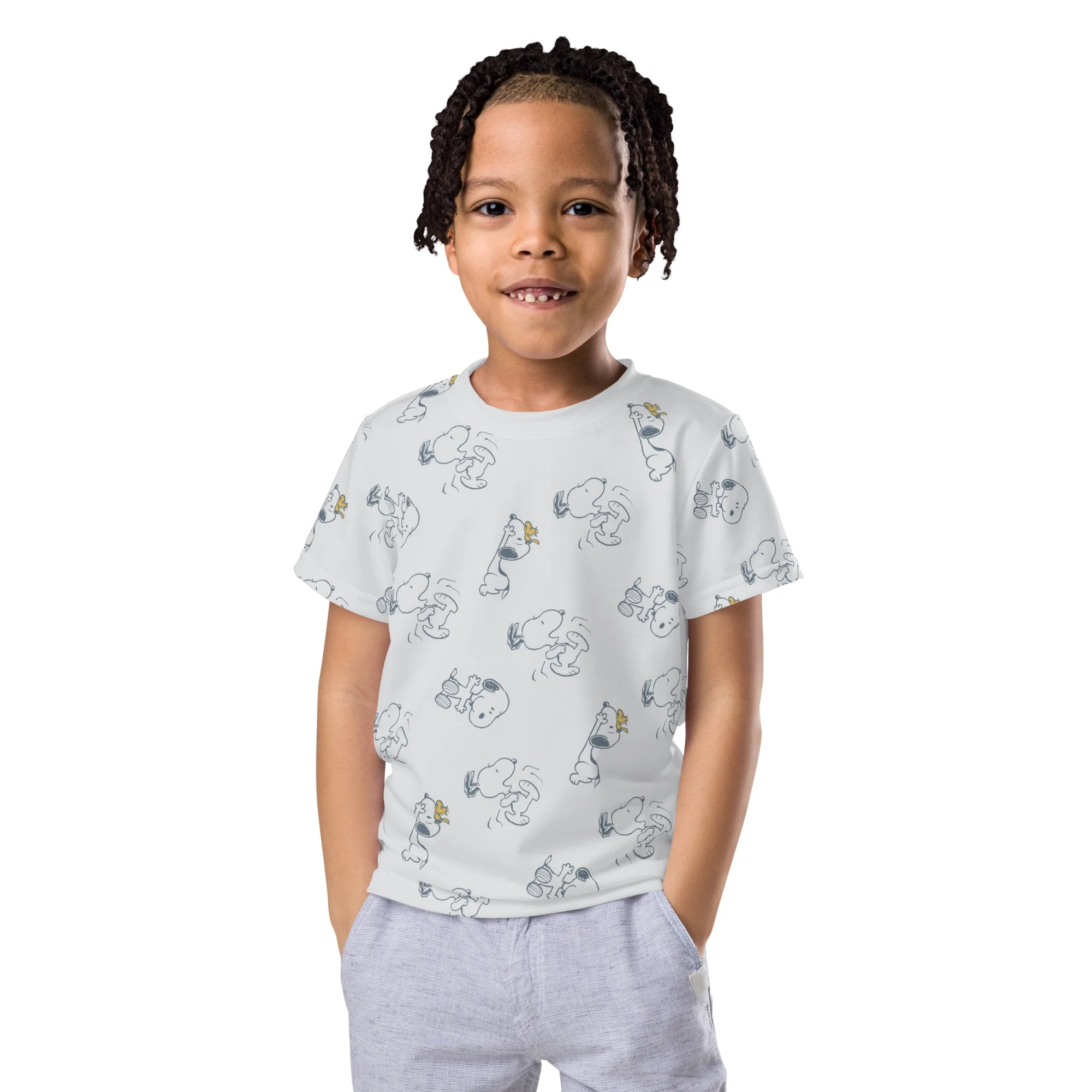 Snoopy and Woodstock Kids T-Shirt - Image 4