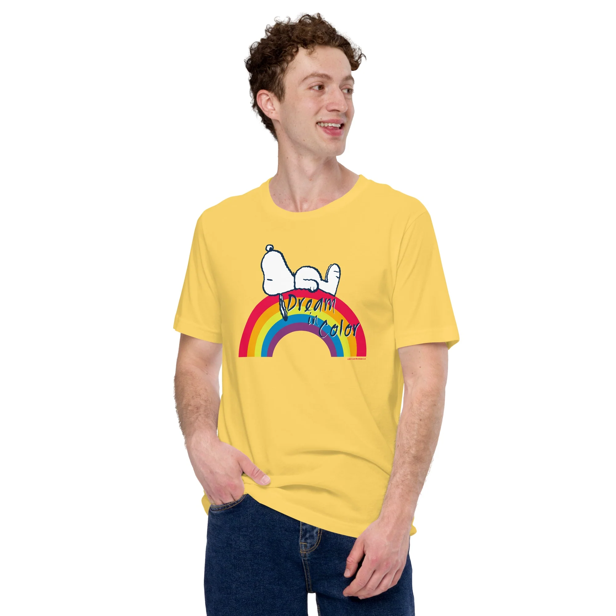 Snoopy Dream in Color Adult T-Shirt - Image 4