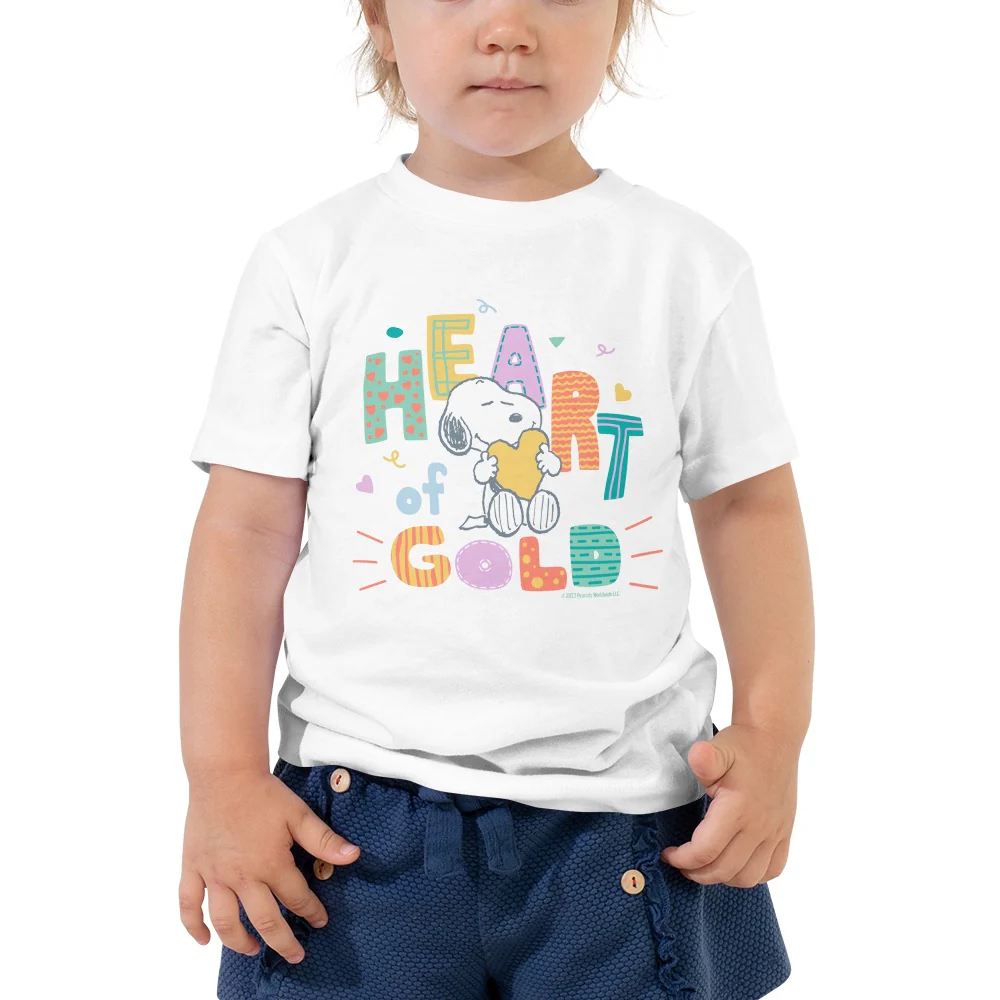 Snoopy Heart of Gold Toddler T-Shirt - Image 4