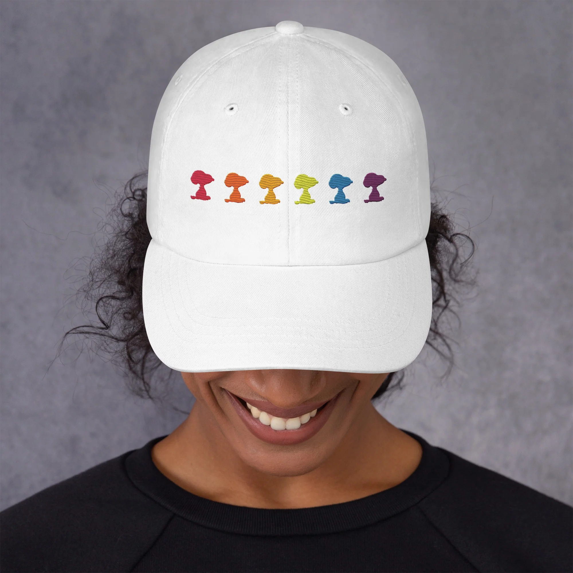 Snoopy Rainbow Dad Hat - Image 4