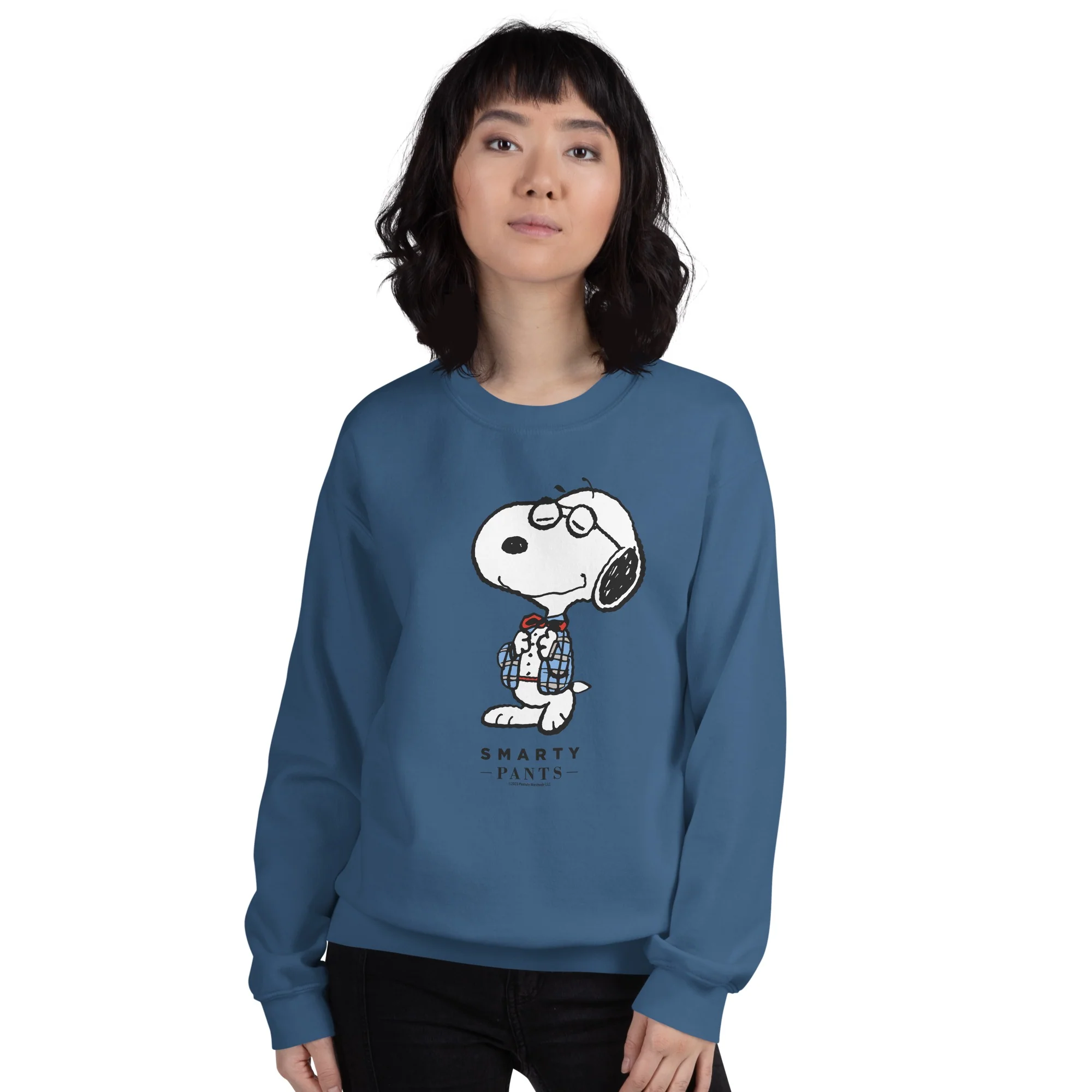 Snoopy Smarty Pants Adult Sweatshirt - Image 3