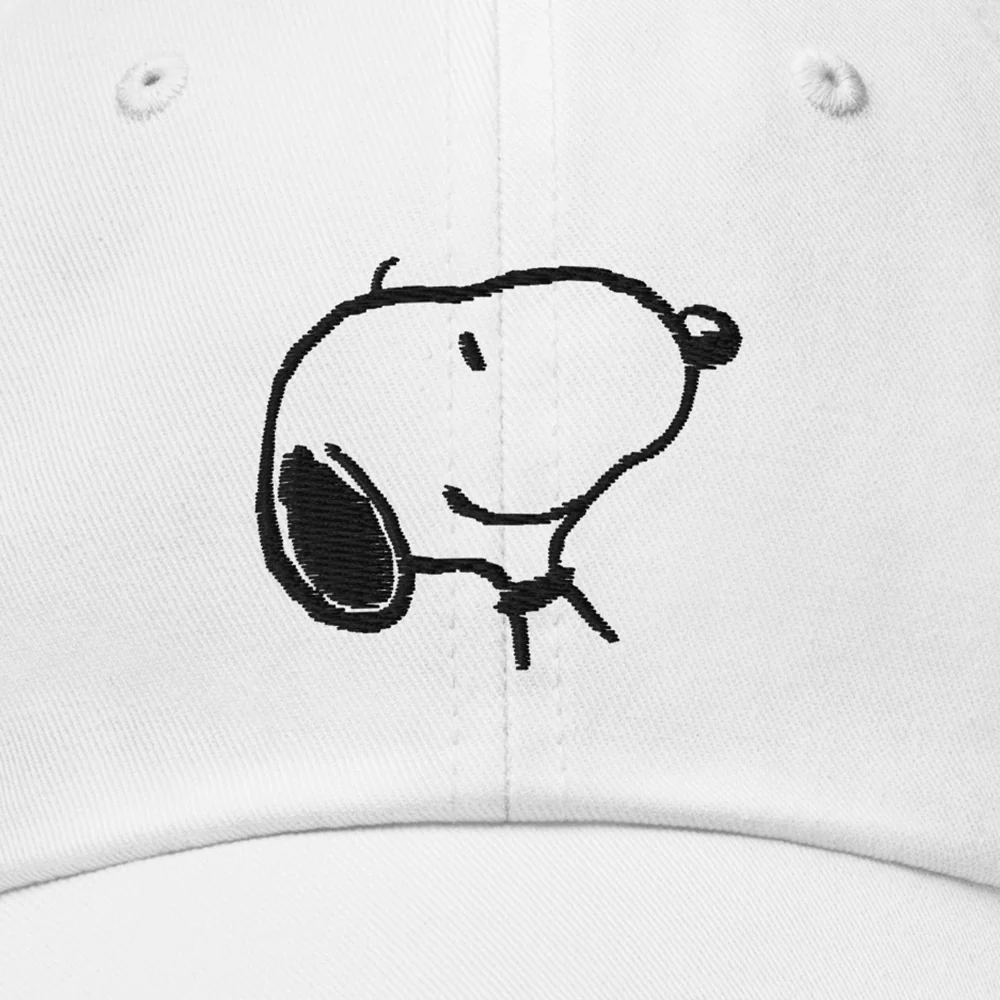 Snoopy Smile Embroidered Hat - Image 3