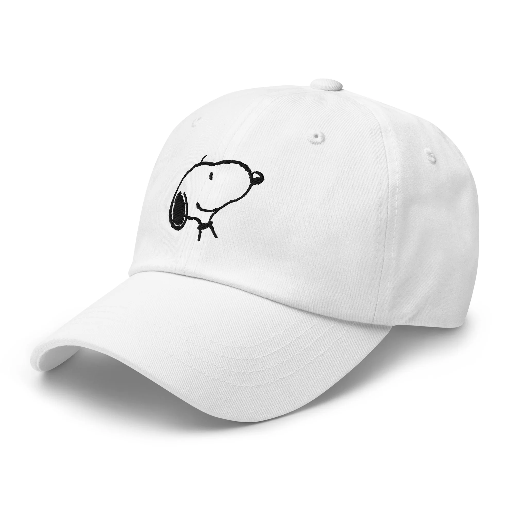 Snoopy Smile Embroidered Hat - Image 4